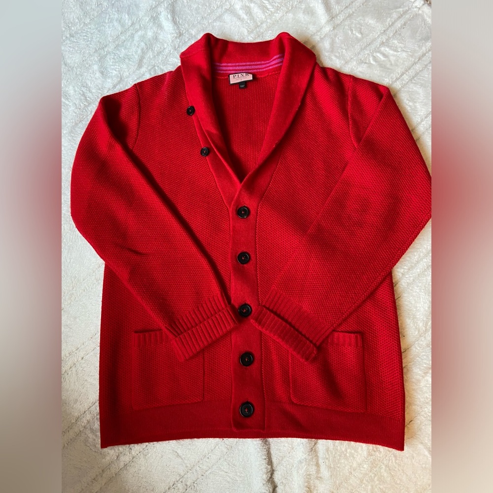 Thomas Pink Red Cardigan - Medium